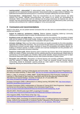 Informal learning in the era of Web 2.0 | PDF