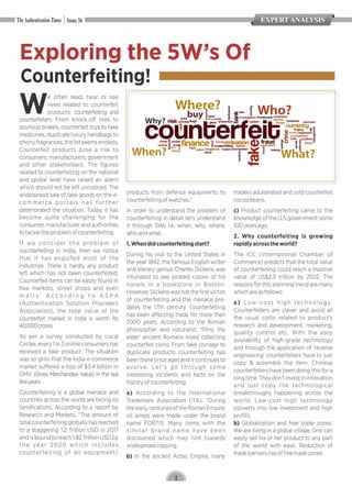 Exploring the 5 W's of Counterfeiting | PDF