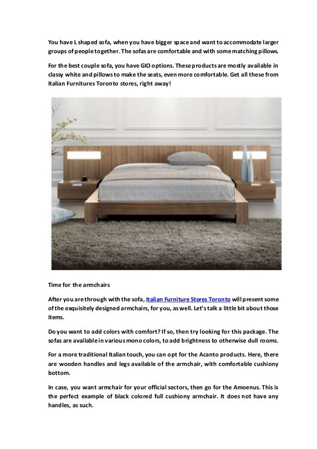 Italian Furniture Stores Toronto