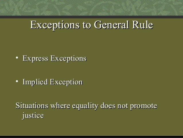 Article 8 Right To Equality And Its Exceptions