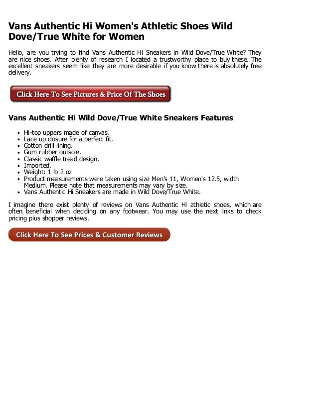 wild dove true white vans