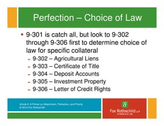 Section 909 Example Article 9 basics | PDF