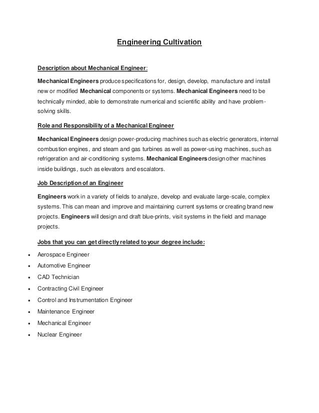 automotive engineer job description