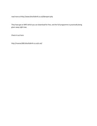 Article about giving birth naturally