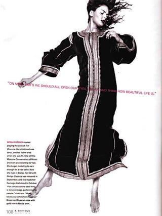 Nina Kotova: B Smith Magazine 1999