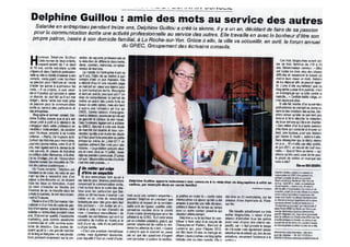 Delphine Guillou: amie des mots au service des autres