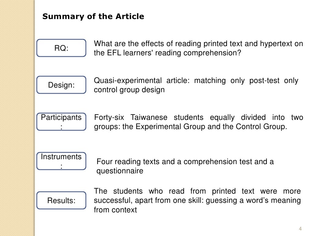 Article Critique