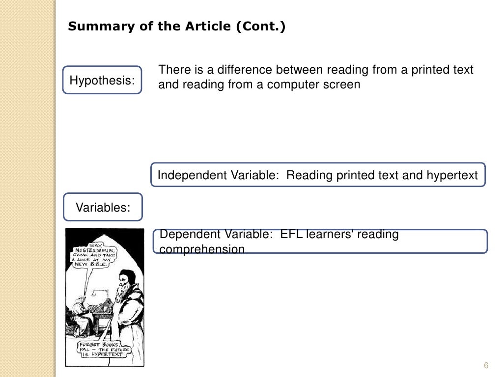 Article Critique