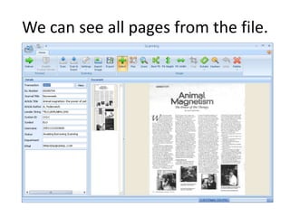 We can see all pages from the file. 