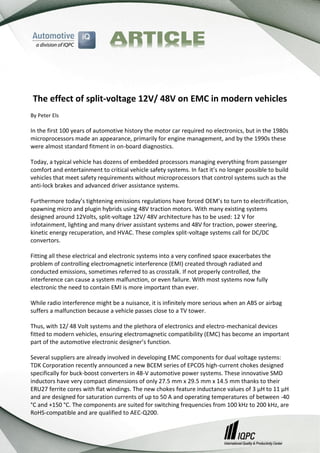 Learn how EMC simulation can be used as an up-front design tool | PDF