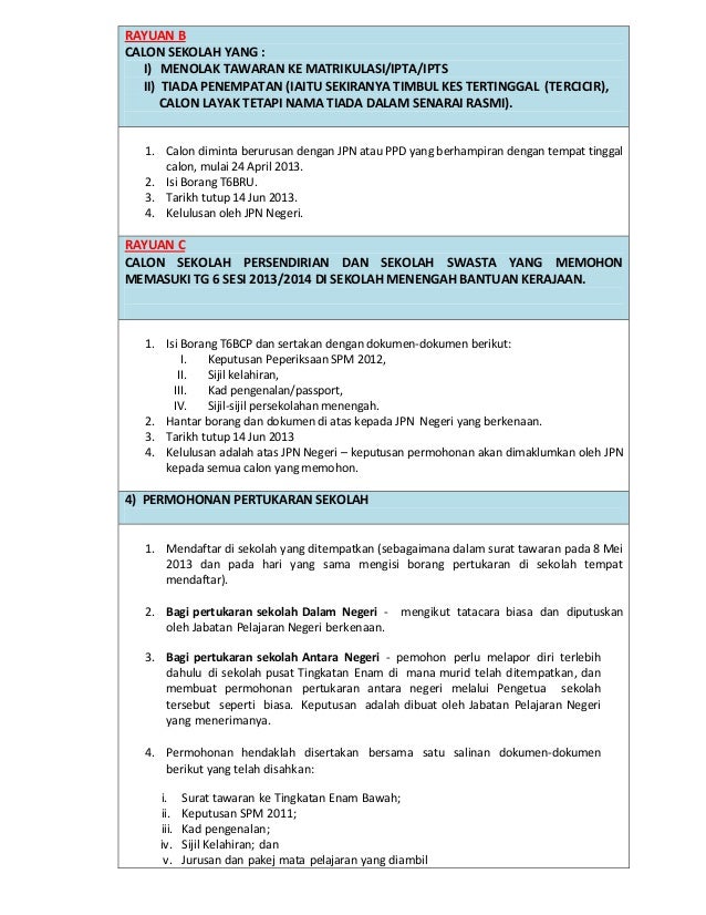 Surat Rasmi Permohonan Sijil Matrikulasi Kpm - Selangor s