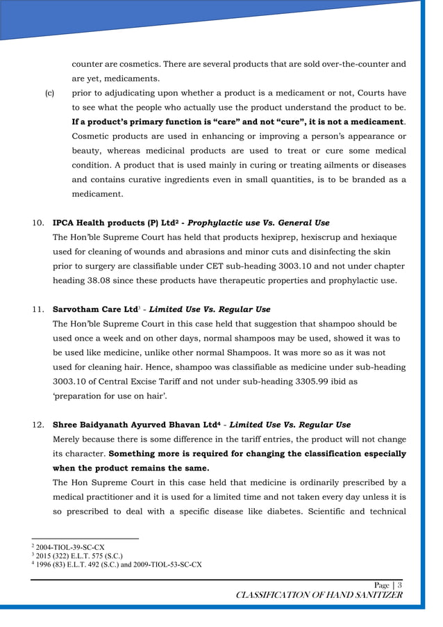 Gst classification of hand sanitizer pdf