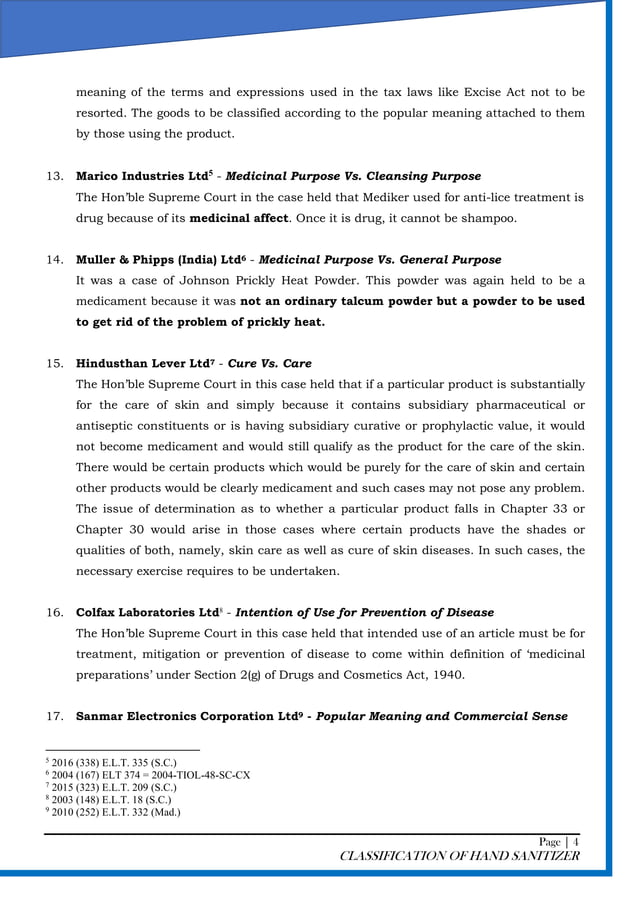 Gst classification of hand sanitizer pdf