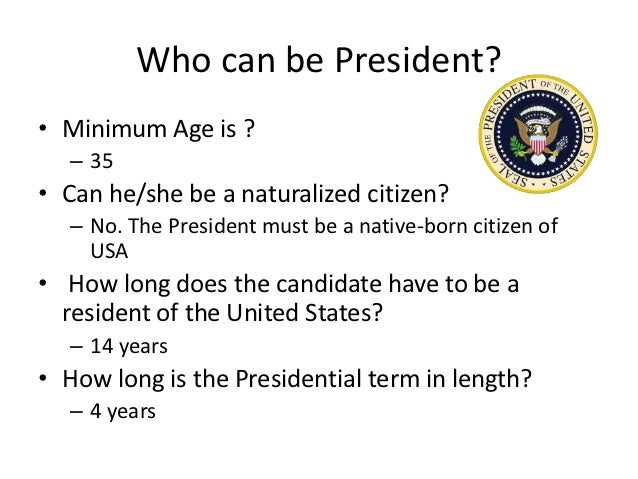 Can Naturalized Citizen Be President Can Naturalized Citizen Be President