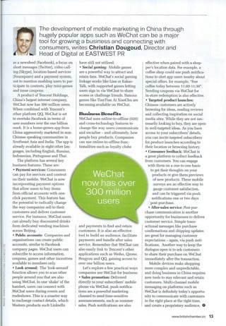 Mobile Marketing in China: Wechat - Weixin | PDF
