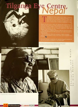 Magazine article about my work