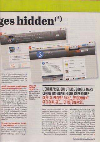 Article Google+ dans Marianne du 5 octobre