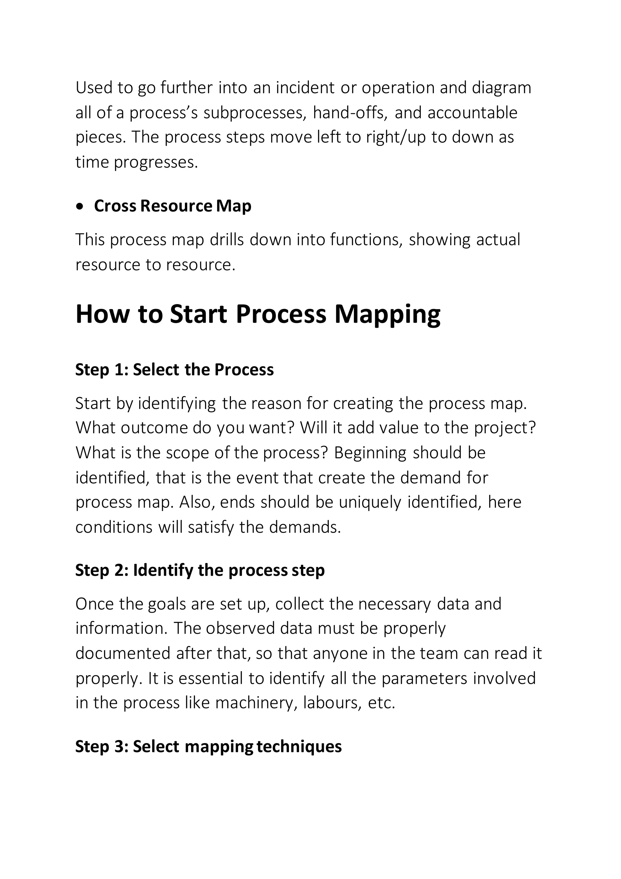 Process Mapping in Six Sigma | PDF