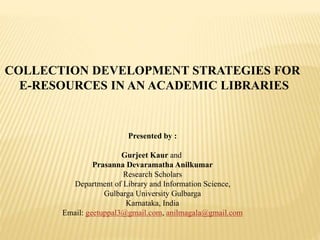 collection development ppt | PPTX