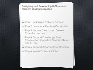Instructional Design Models for Well-Structured and Ill-Structured ...