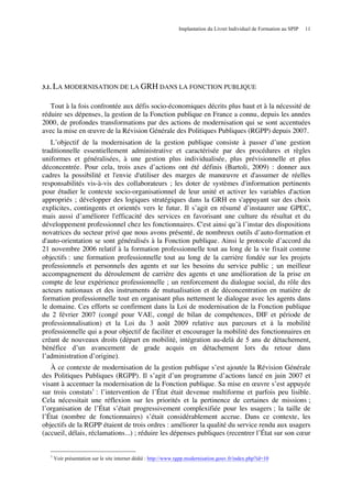 LIFLivret Individuel de Formation  une étude de mise en place
