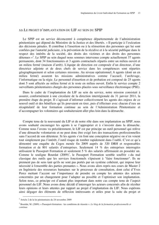 LIFLivret Individuel de Formation  une étude de mise en place
