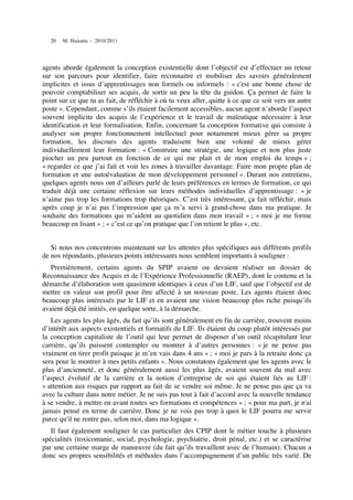 LIFLivret Individuel de Formation  une étude de mise en place