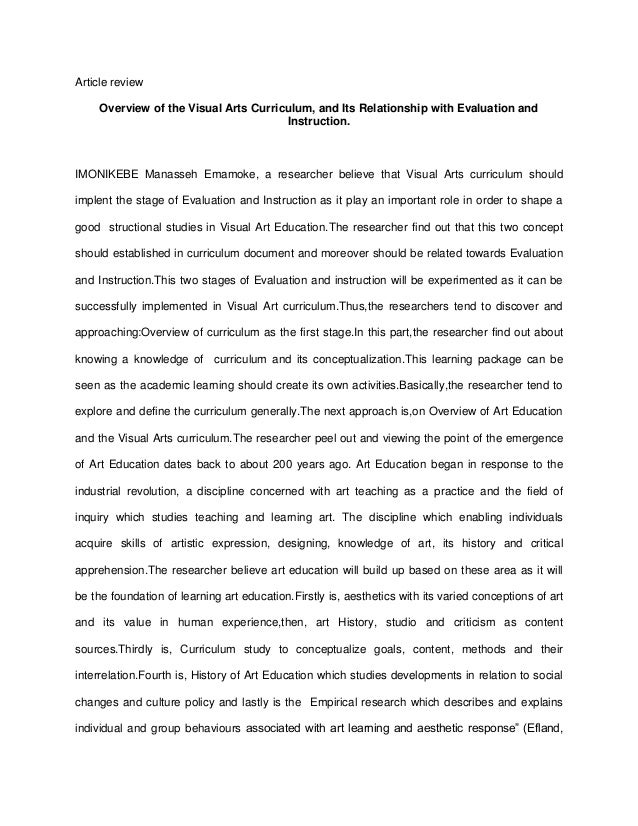 Order an article review instructions
