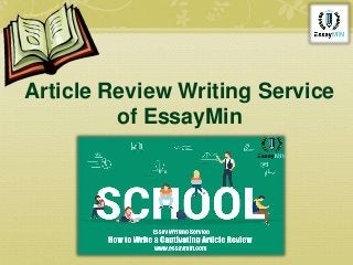 Article Review Writing Service
of EssayMin
 
