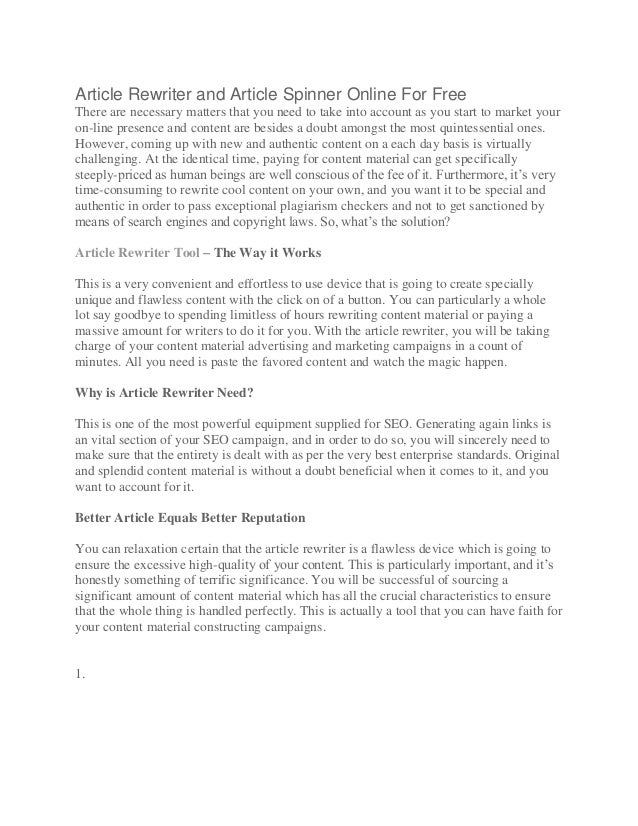 Essay rewriter online