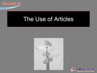 The Use of Articles 
