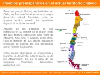 Forjando una identidad: el mestizaje como mezcla cultural NM2 Historia y Ciencias Sociales
Pueblos prehispánicos en el act...