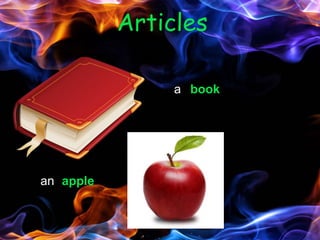a book
an apple
Articles
 