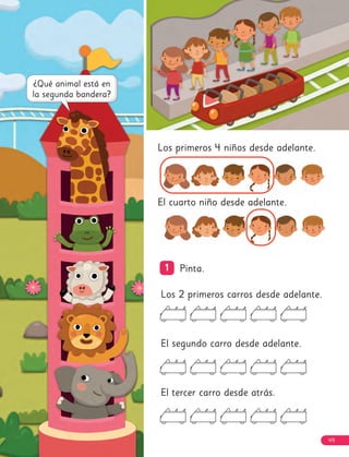 Los primeros 4 niños desde adelante.
El cuarto niño desde adelante.
Los 2 primeros carros desde adelante.
El segundo carro desde adelante.
El tercer carro desde atrás.
1
1 Pinta.
49
 