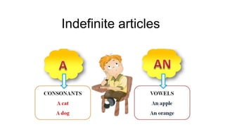 Indefinite articles
 
