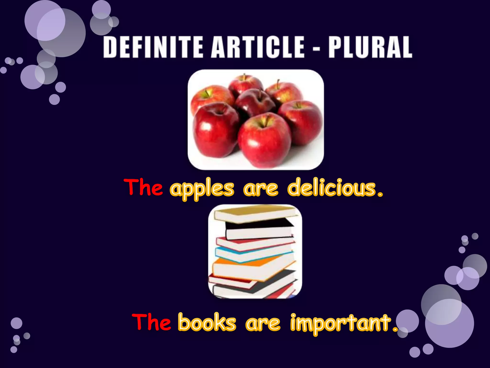 Articles definite and indefinite | PPTX | Science