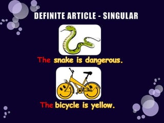 Articles definite and indefinite | PPTX | Science