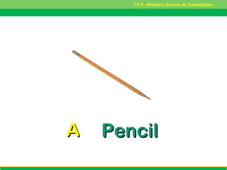 AA PencilPencil
I.E.P «Nuestra Señora de Guadalupe»
 