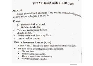 Articles A An The    discovering the world english
