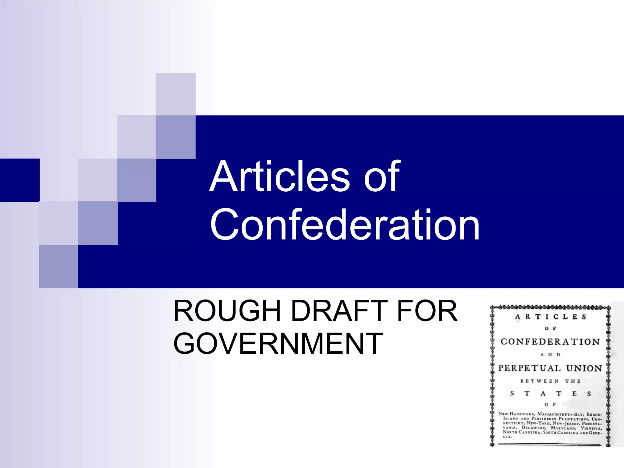 Articles of confederation | PPT