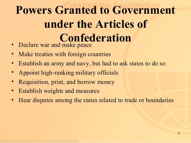 Powers denied to the federal government