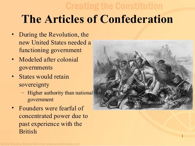Achievements of the articles of confederation