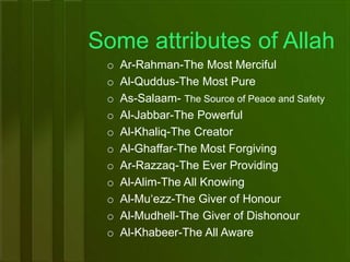 Articles of faith- Islamic Studies | PPTX