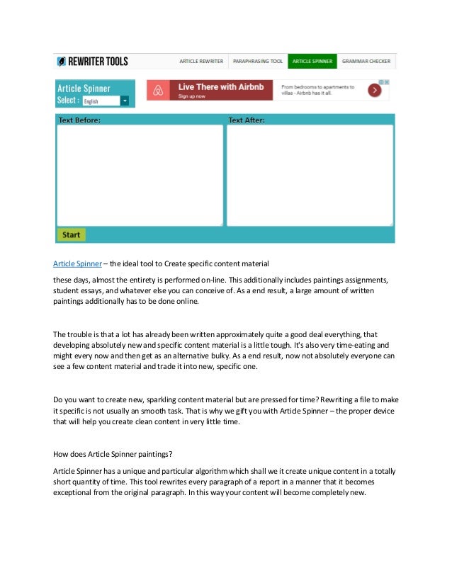 Best article spinner image