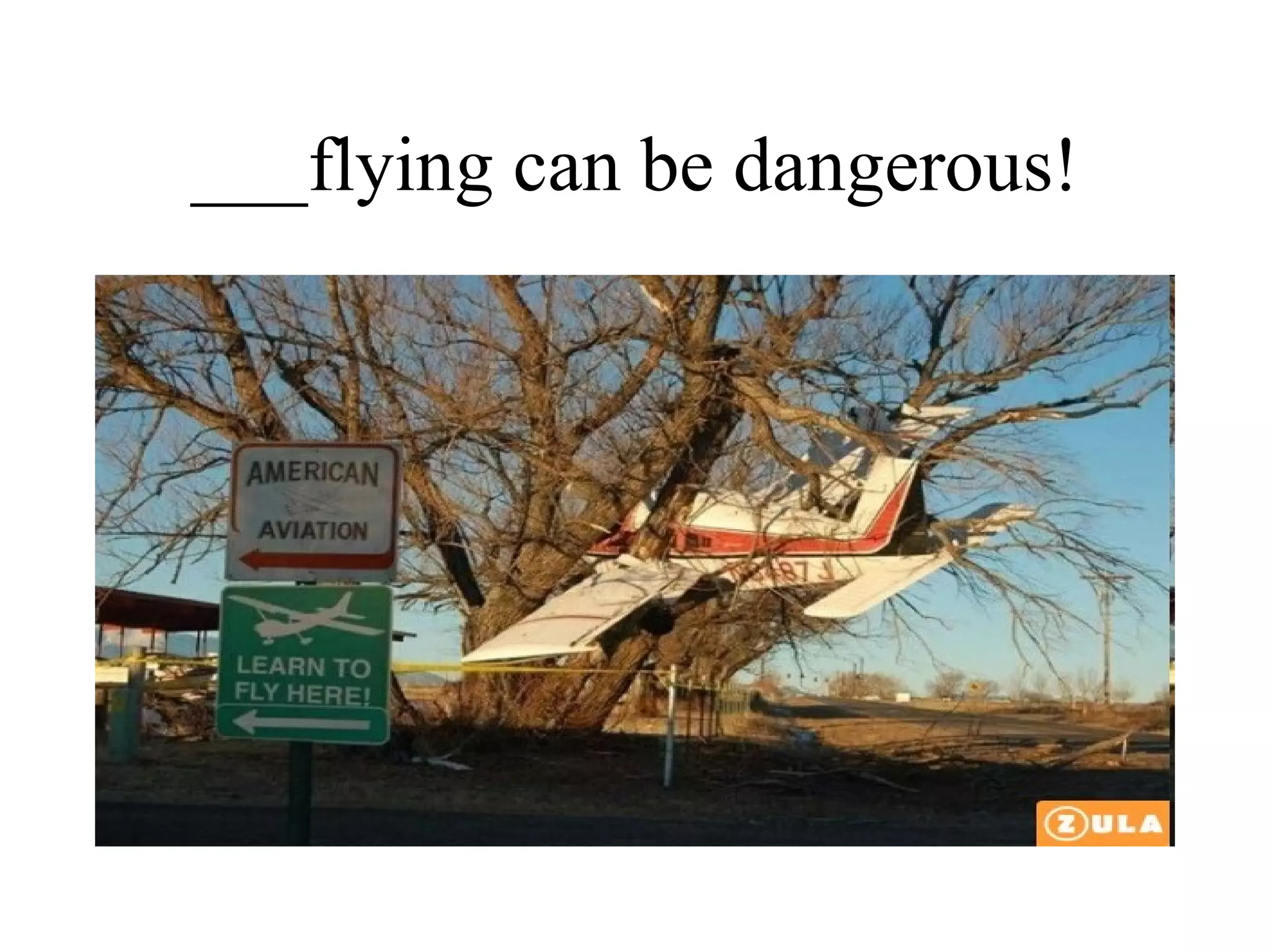 ___flying can be dangerous! 