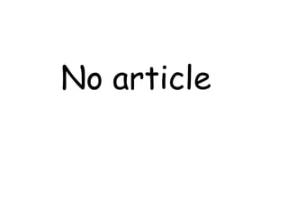 No article 