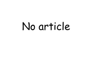 No article 