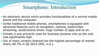 Impact of Smartphones on Society | PPTX