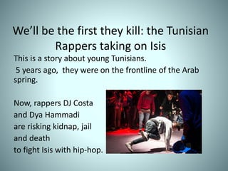 Article summary tunisian rappers | PPT