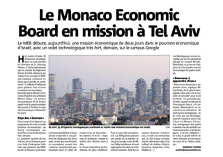 Article Tel Aviv Monaco Matin #1